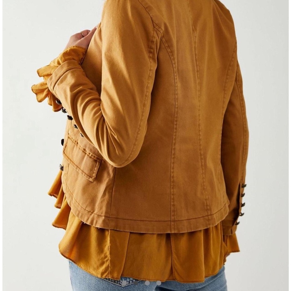 Like 🆕 Free People | Romantic Ruffle Jacket Small - Picture 8 of 16